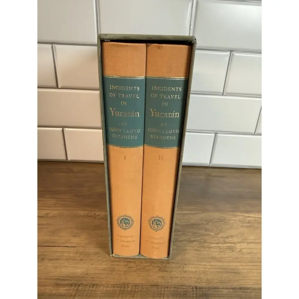 Incidents Of Travel In Yucatan John Lloyd Stephens 1962 First Printing Ex-Lib